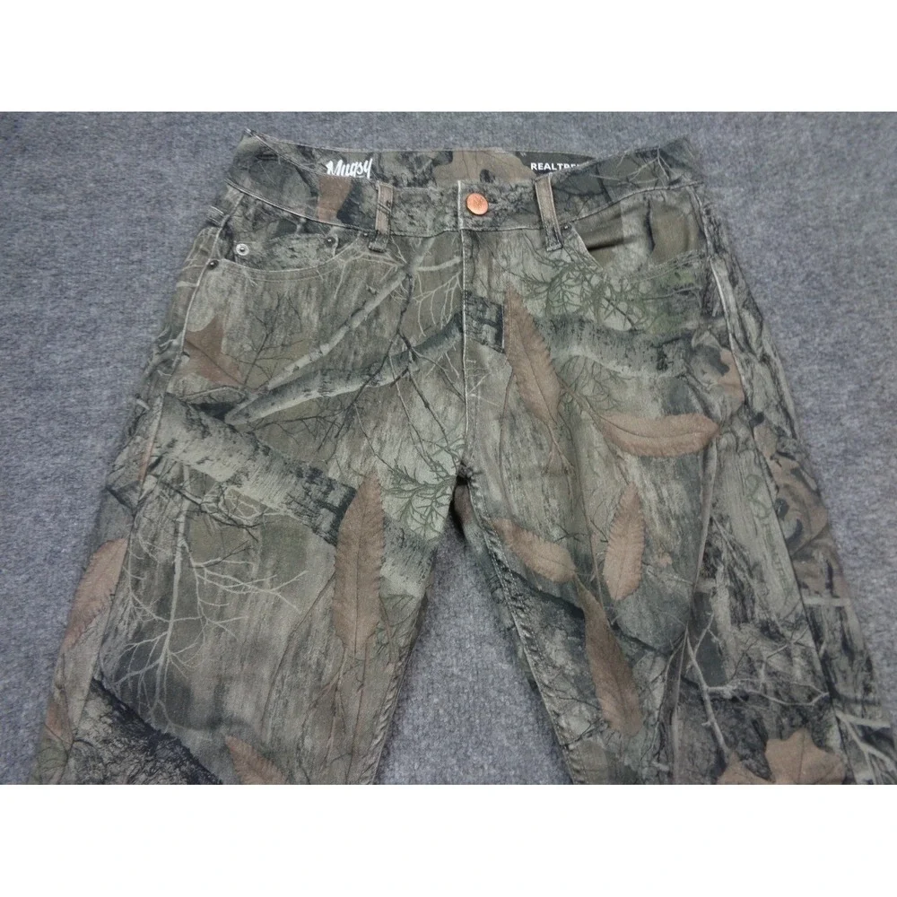 Mugsy Realtree Pants 30 x 30 Jeans Camo Brown Straight Leg Stretch